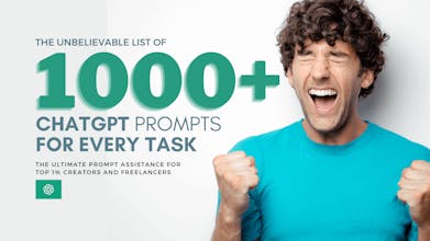 1000+ ChatGPT Prompts for the Top 1% gallery image