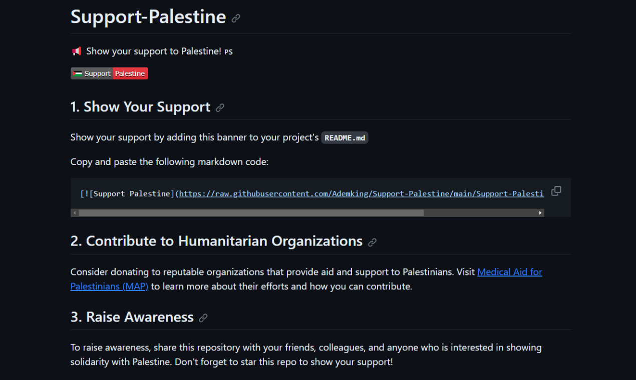 Steun Palestina media 2