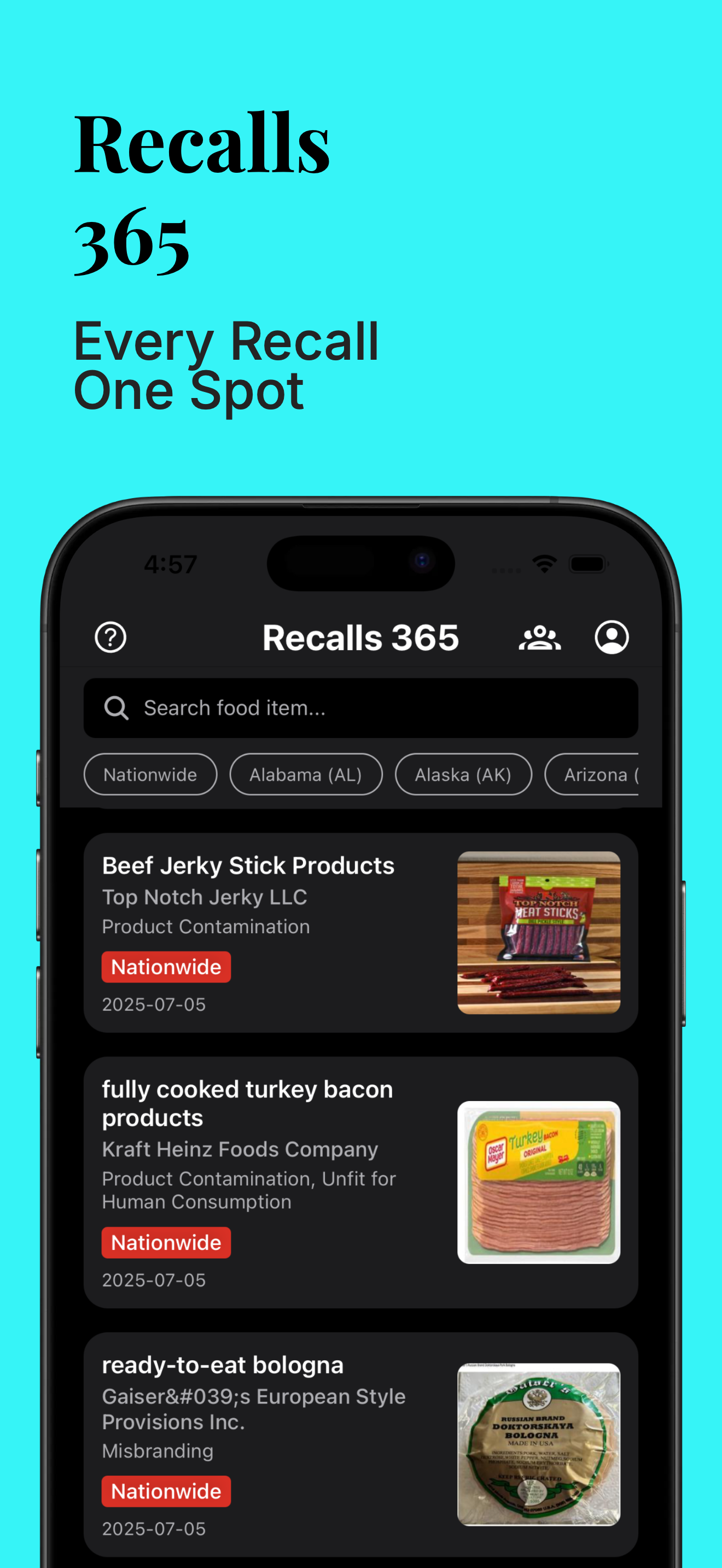 Mídia 1 de Recordes 365 - Alertas em tempo real para alertas para comida, produto, veículo e muito mais