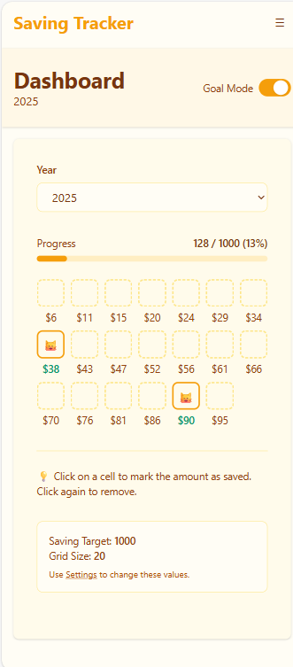 Saving Tracker gallery image