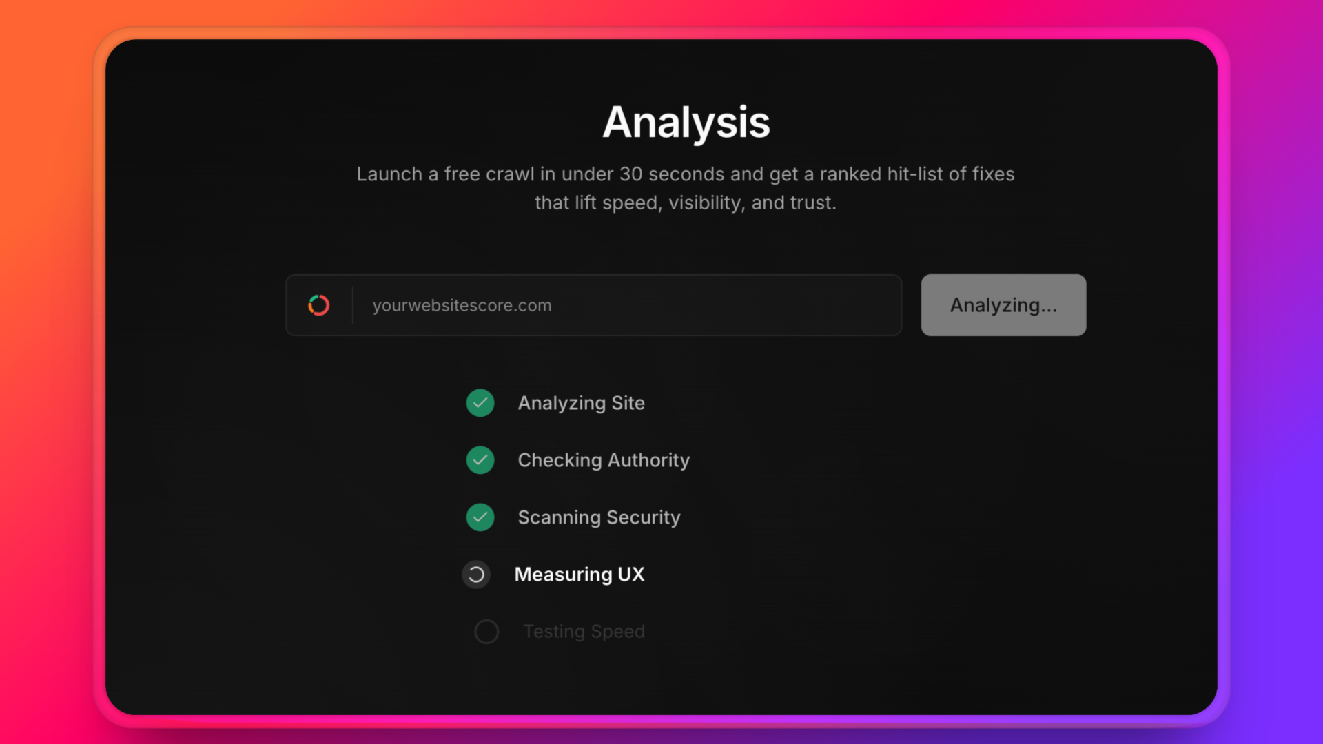 YourWebsiteScore gallery image