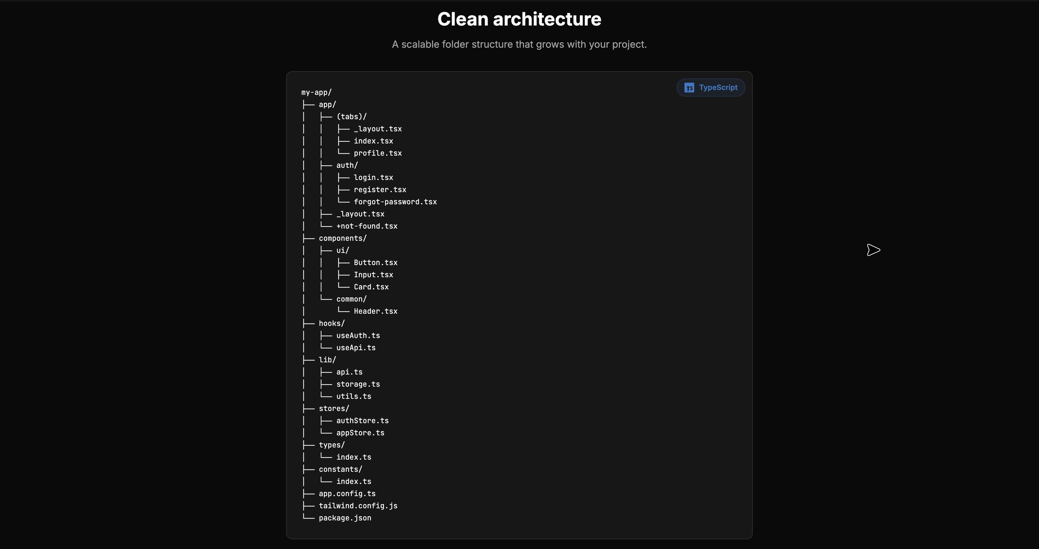 Init Expo App - Screenshot 2 showing product features and functionality
