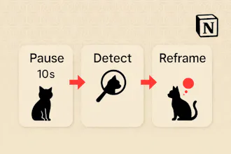 No-Blame Reflection — Notion Template gallery image