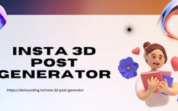 Instagram 3D Post Generator media 3