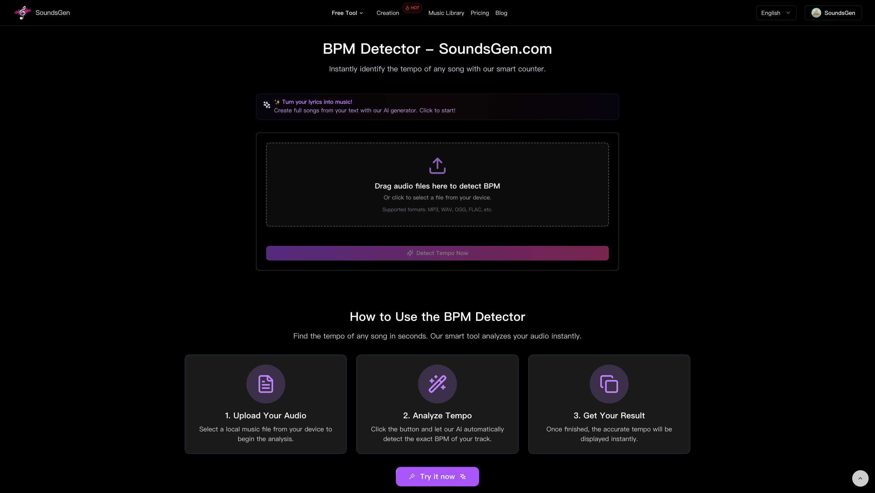 SoundsGen - AI Music Generator gallery image