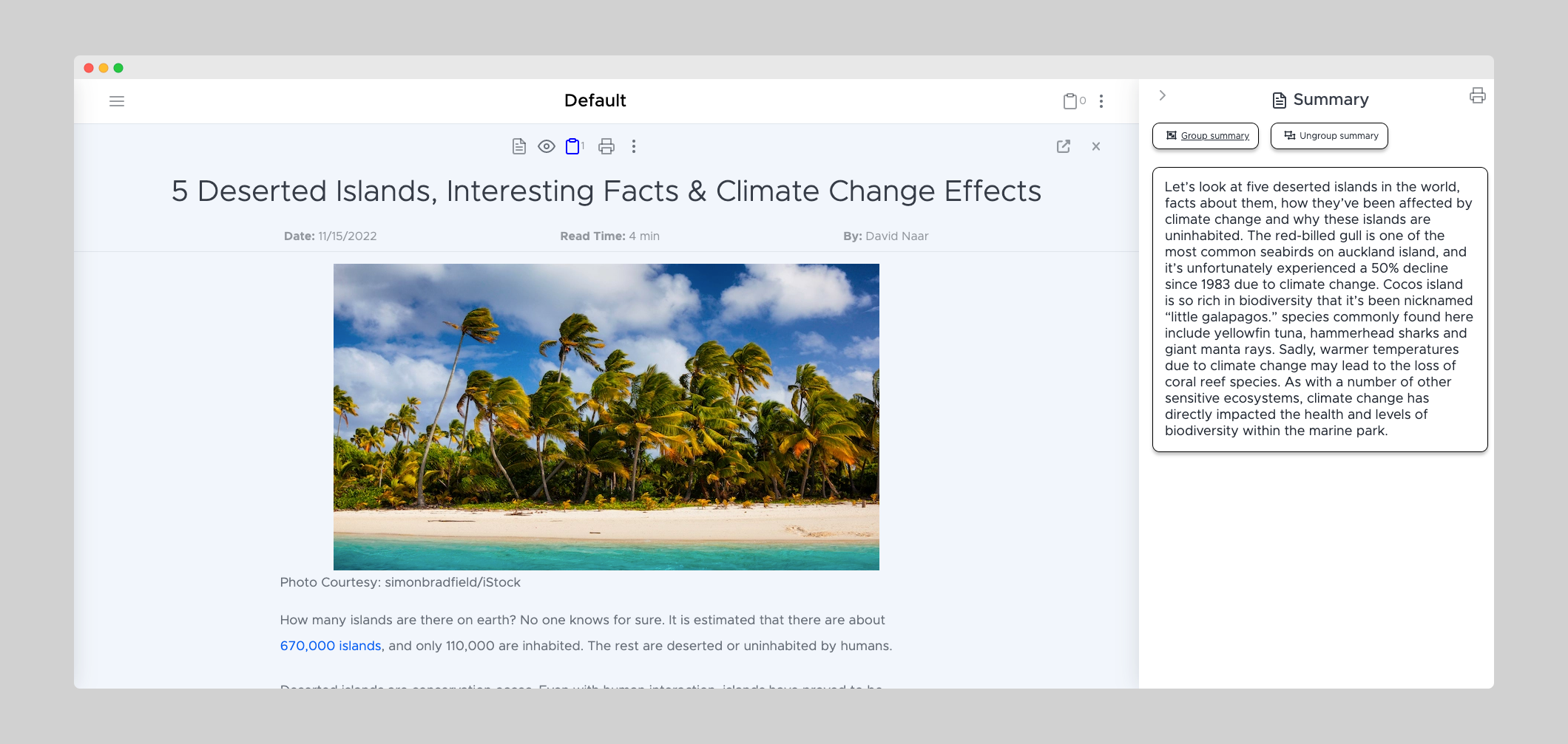 GetSparks - Library of Web Content, Samenvatting genereren en notities toevoegen media 4