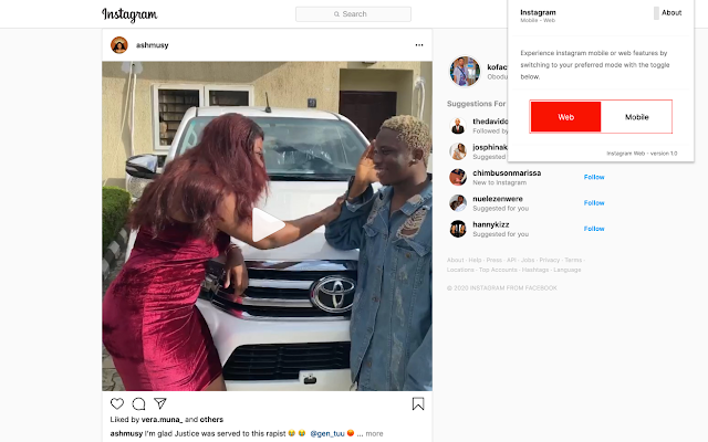 Instagram Mobile Web gallery image