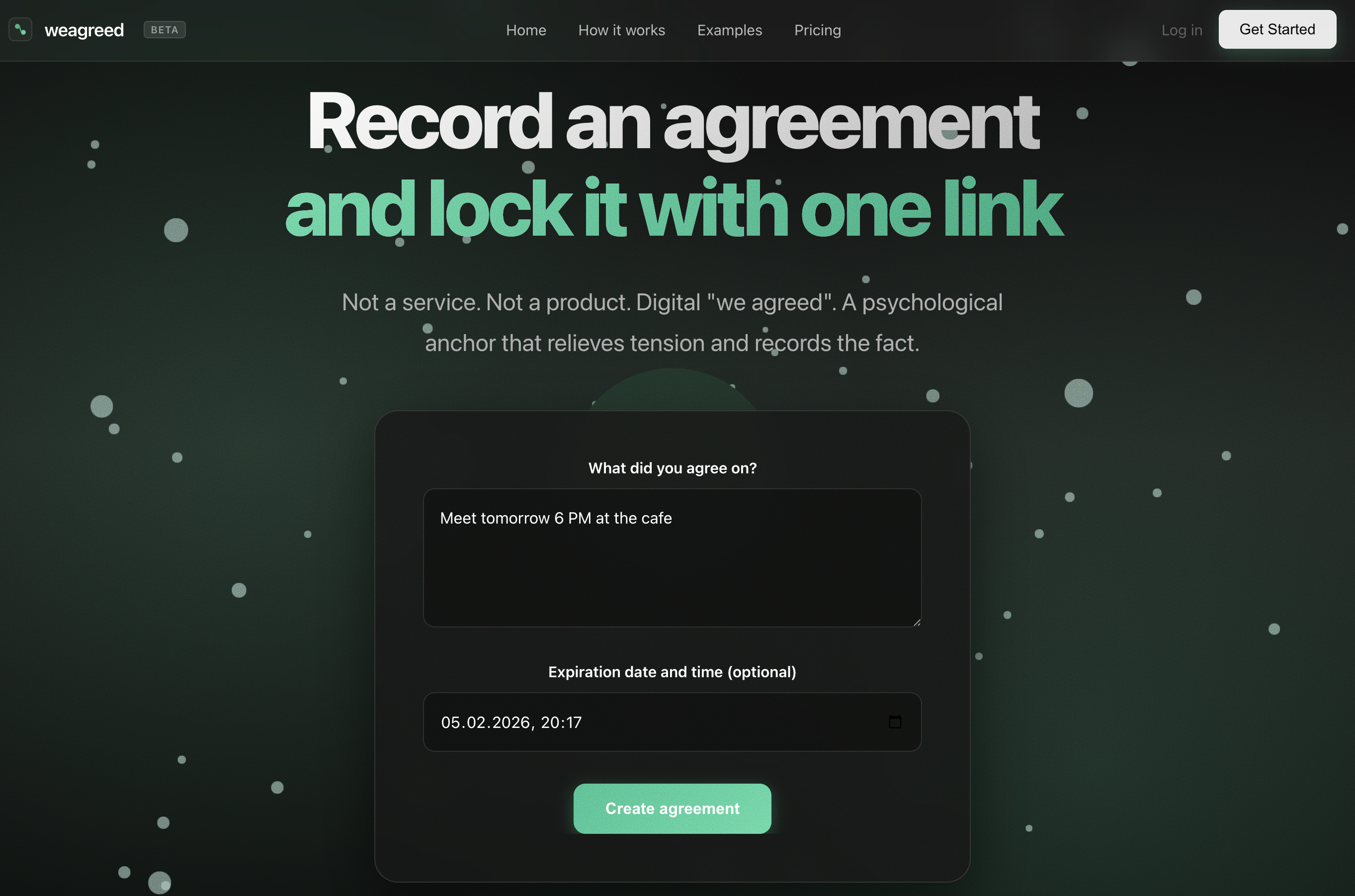 WeAgreed - Screenshot 2 showing product features and functionality