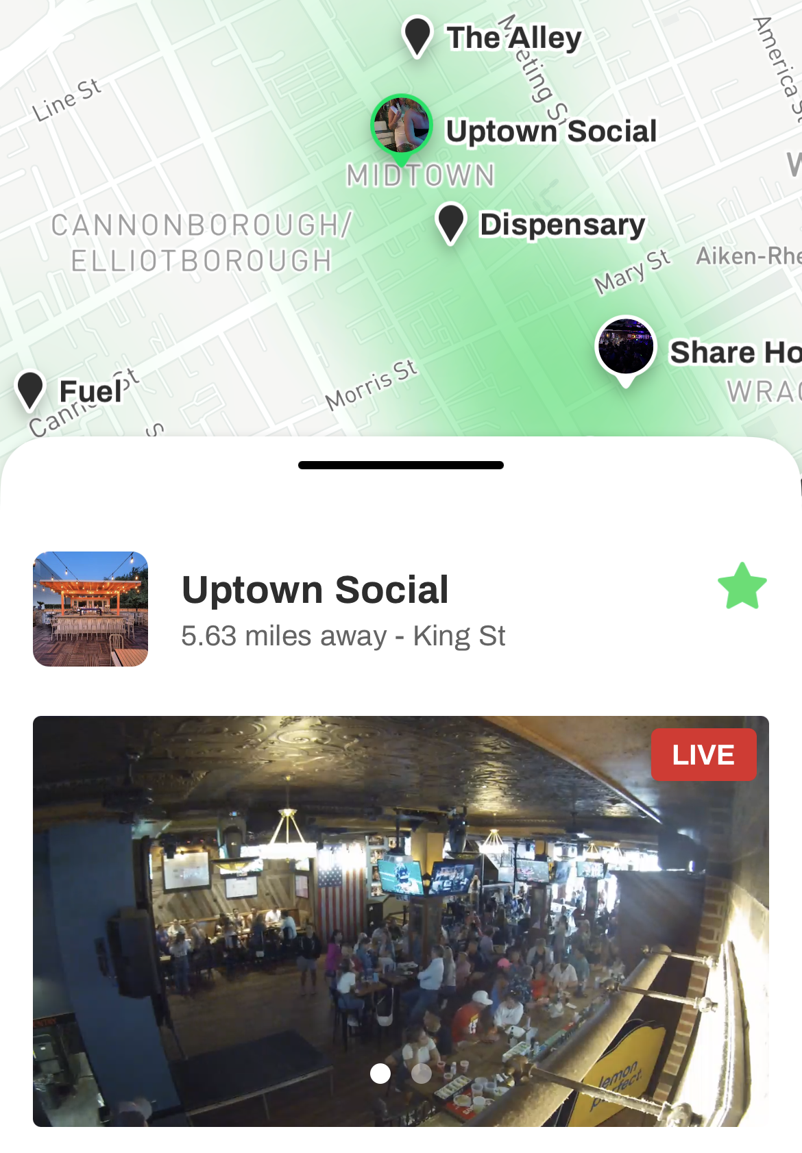 Média Leaflane - Voyez à quel point le bar est occupé et à quoi ressemble la foule, en temps réel 2