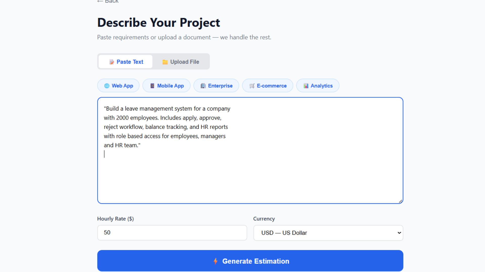 EstimateAI gallery image