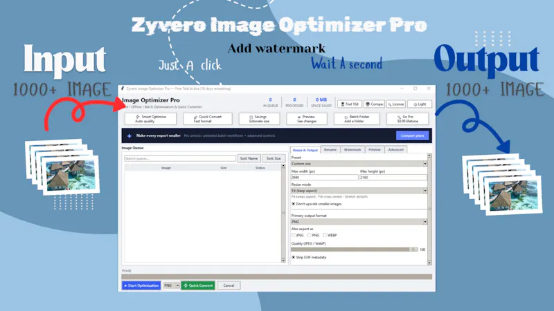 Zyvero Image Optimizer Pro screenshot 1
