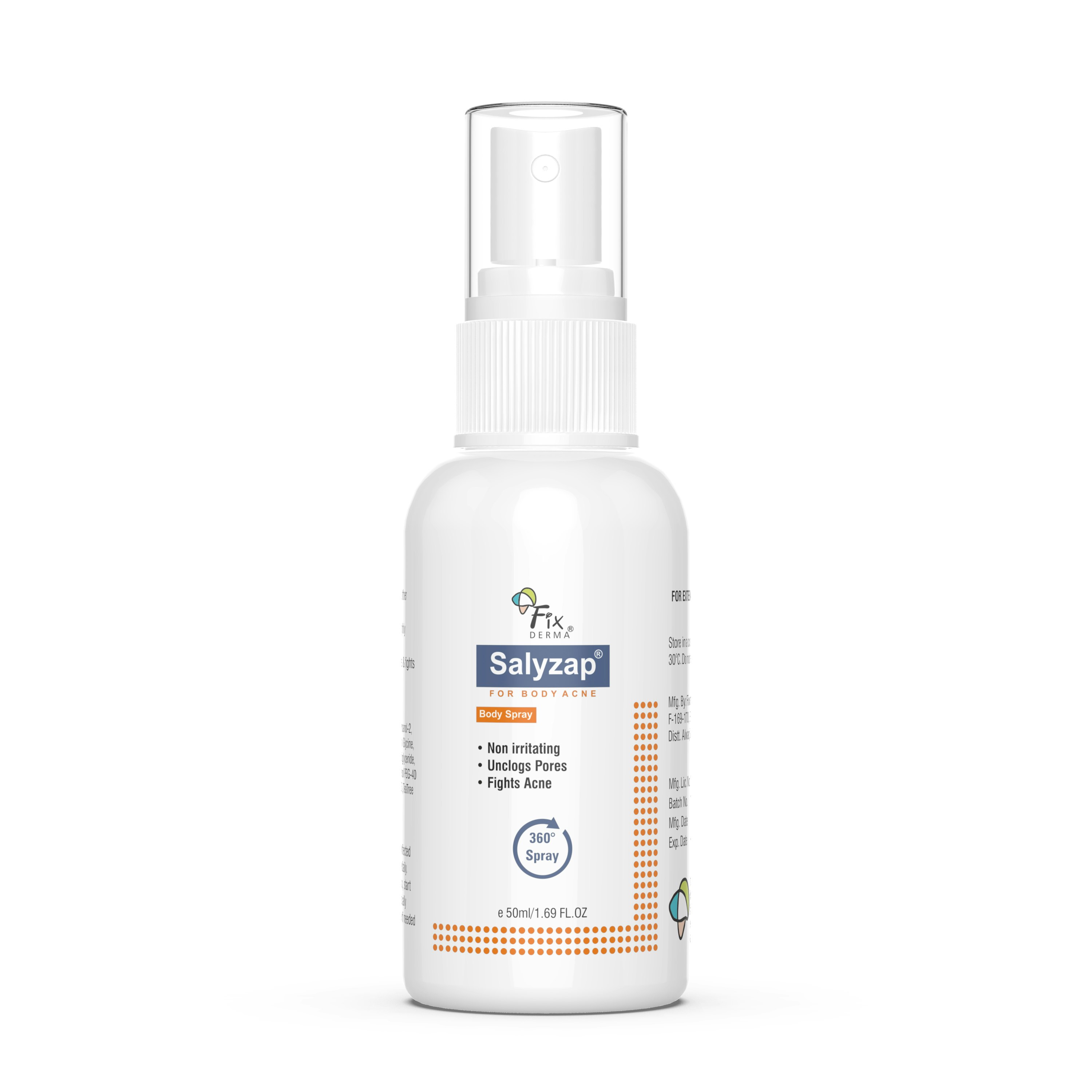 Fixderma Salyzap Spray for Body Acne gallery image