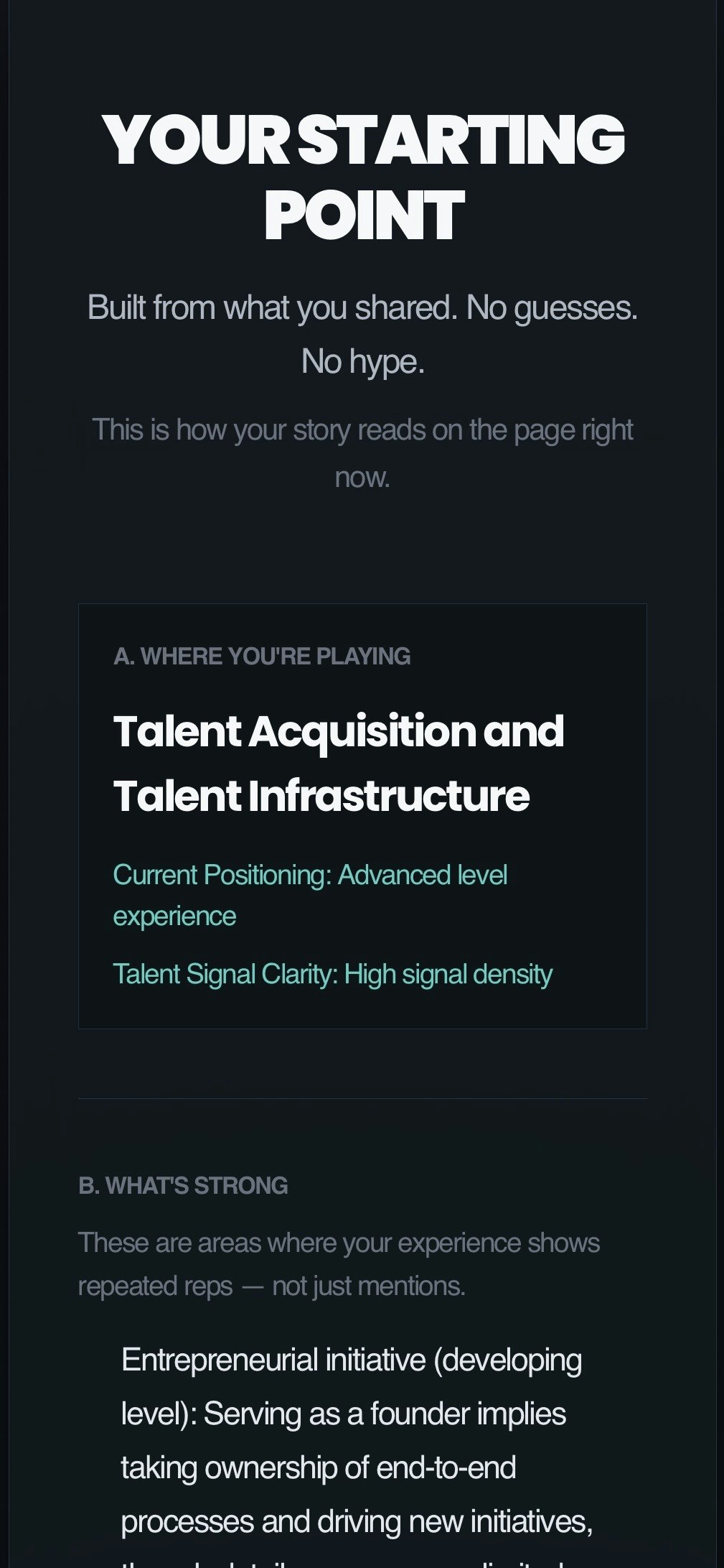 Blaqline: Skill → Signal - Main product screenshot demonstrating key features and user interface