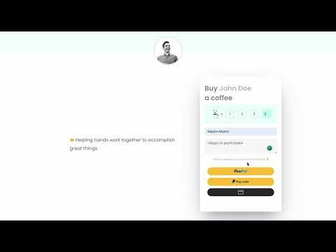 Buy Me Coffee button & widgets-WP Plugin gallery image