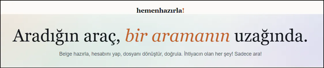 free Turkish document/calculator tools gallery image