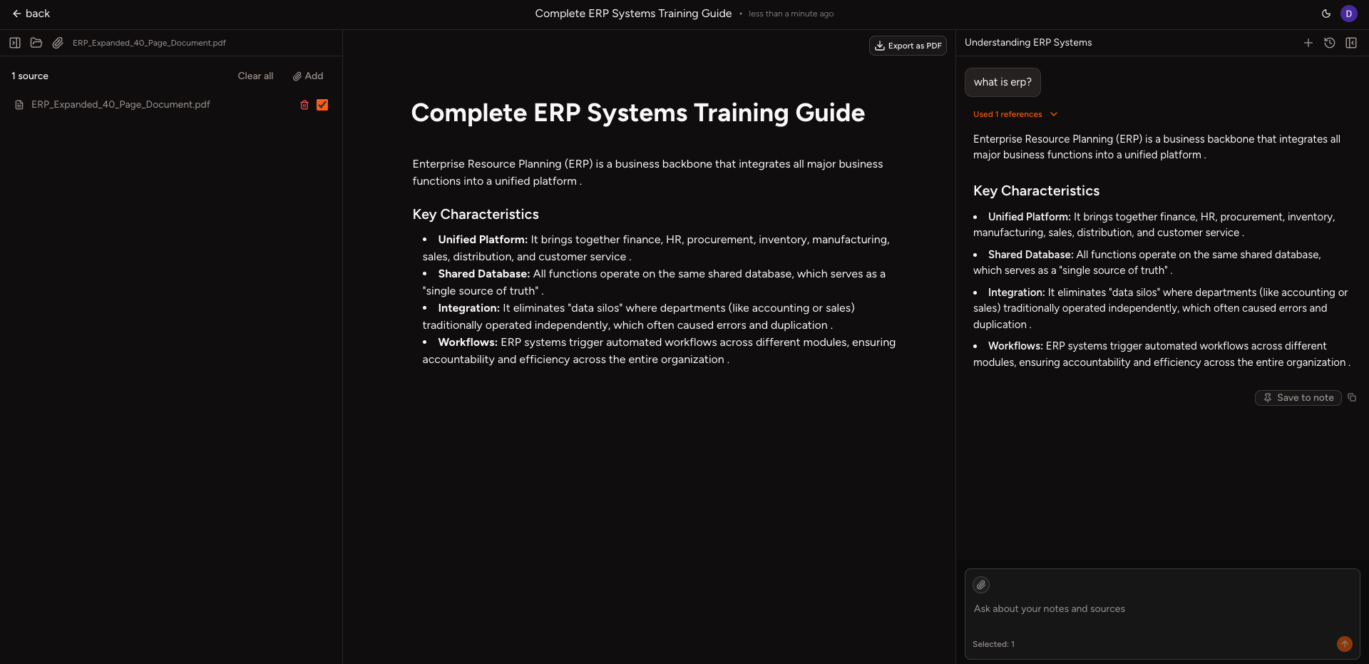 0Notes - Screenshot 2 showing product features and functionality
