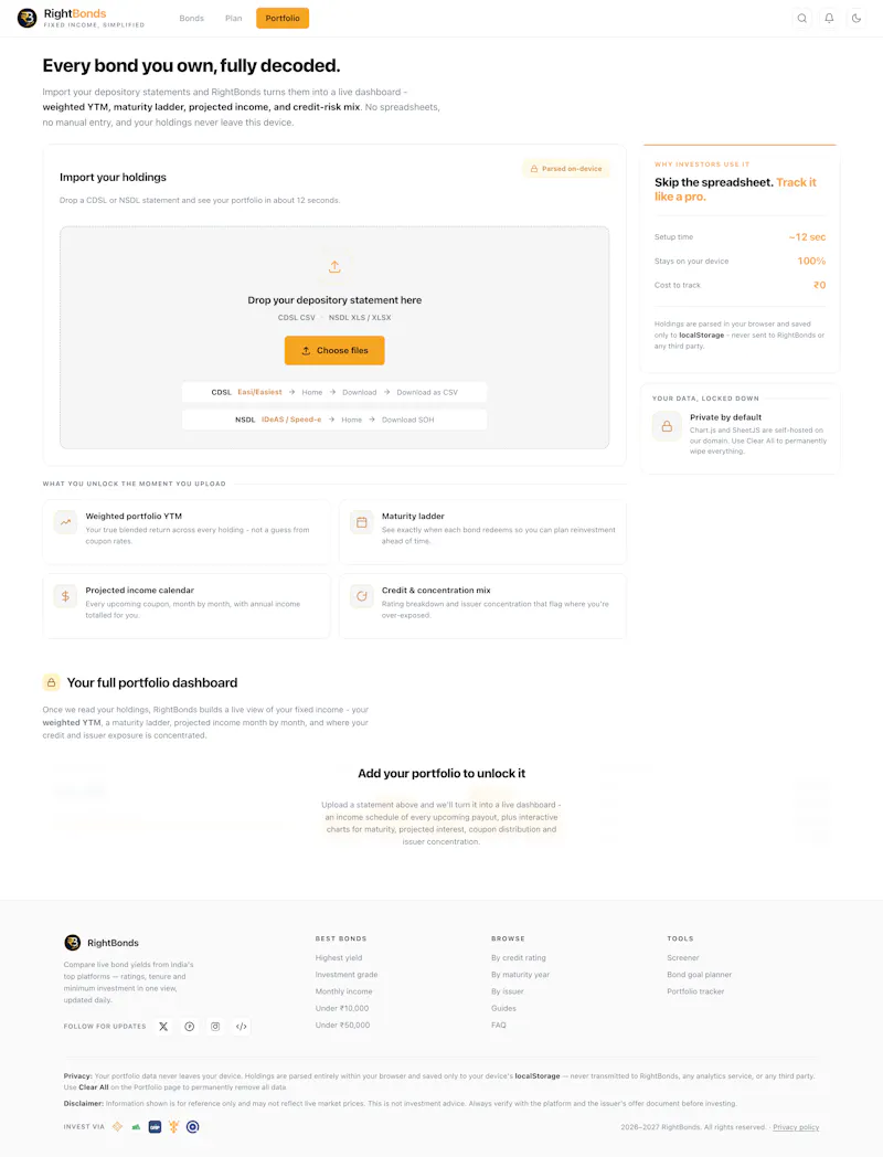 RightBonds.com - Planner screenshot 3