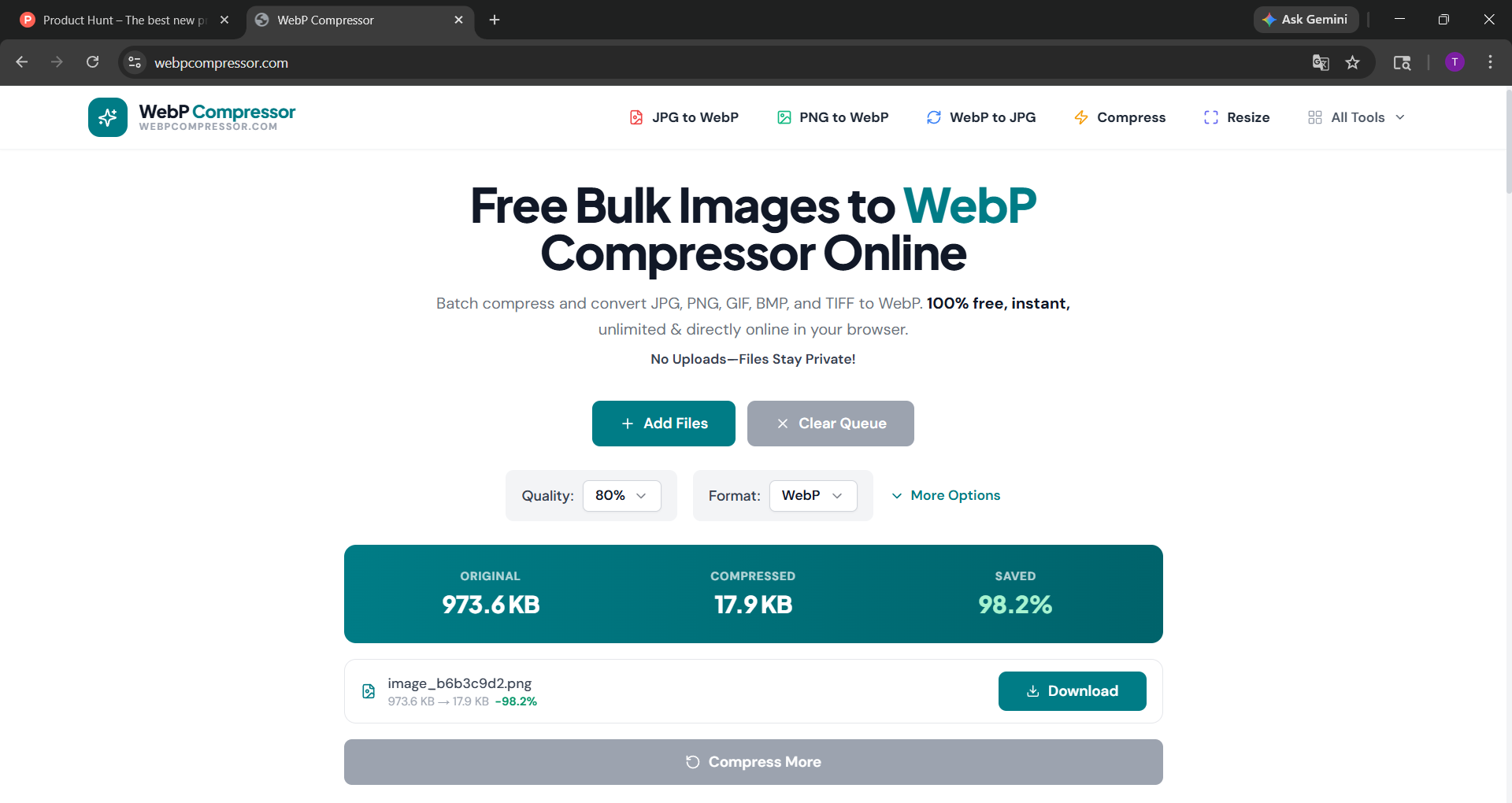 WebP Compressor gallery image
