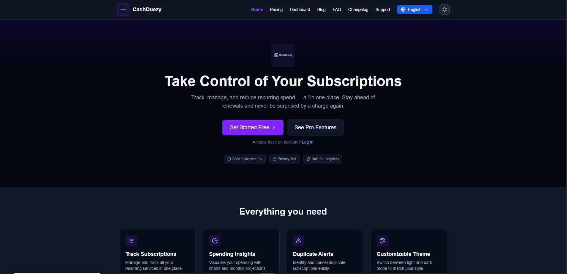Cashduzy - Manager di abbonamento media 2