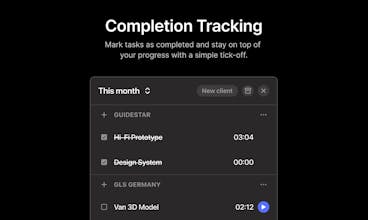 Daily Grind. Menubar time tracker gallery image