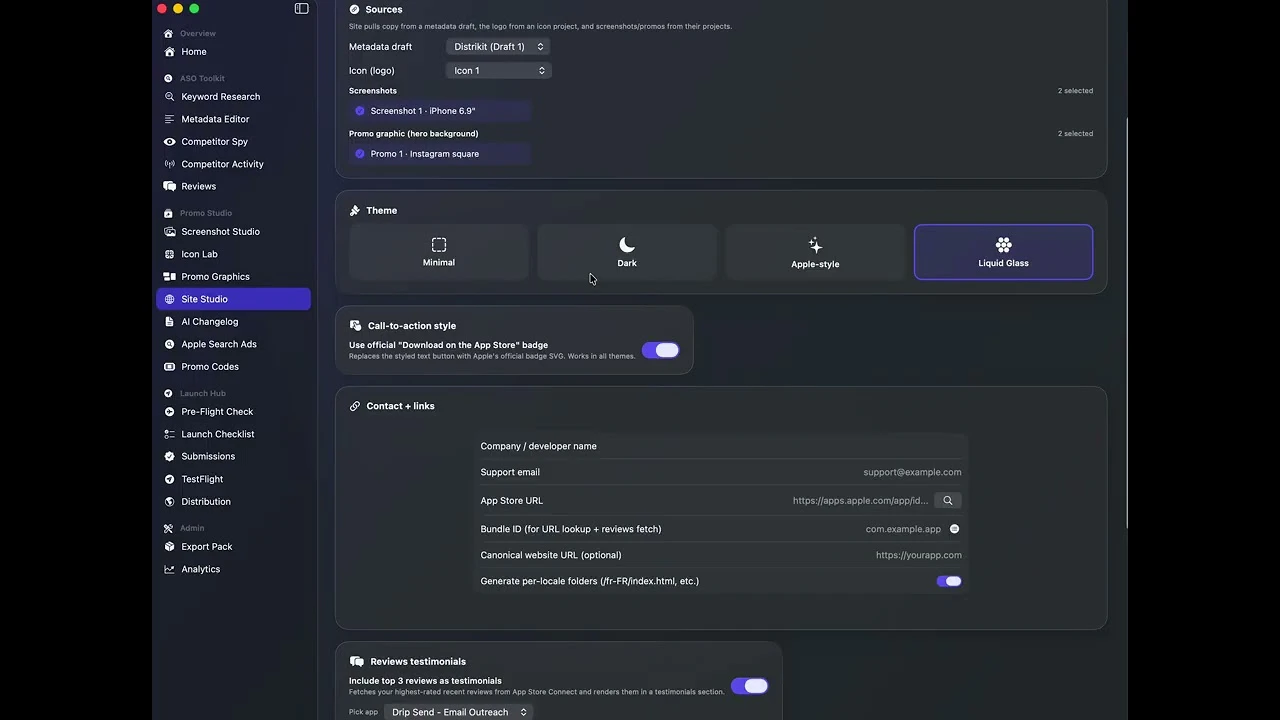 startuptile Dispatch-Your app launch hub with ASO audit keywords and ads