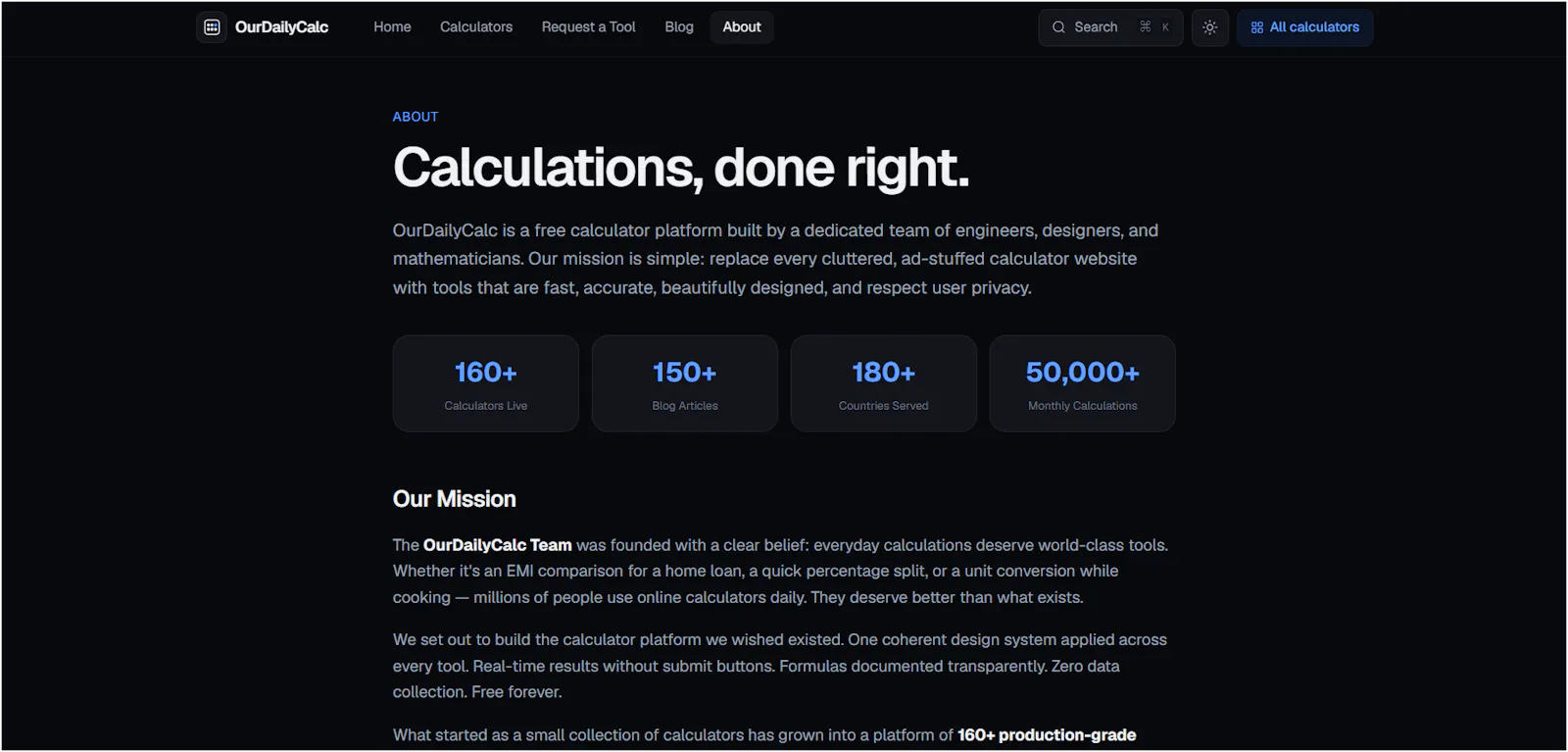 OurDailyCalc screenshot 4