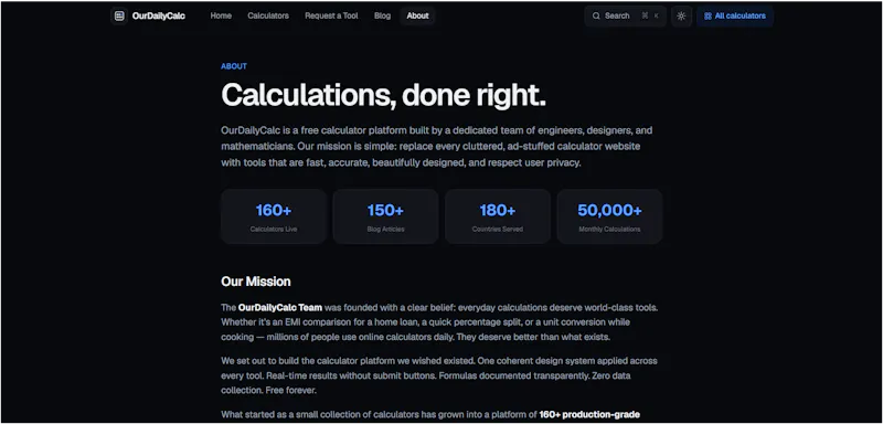 OurDailyCalc screenshot 4
