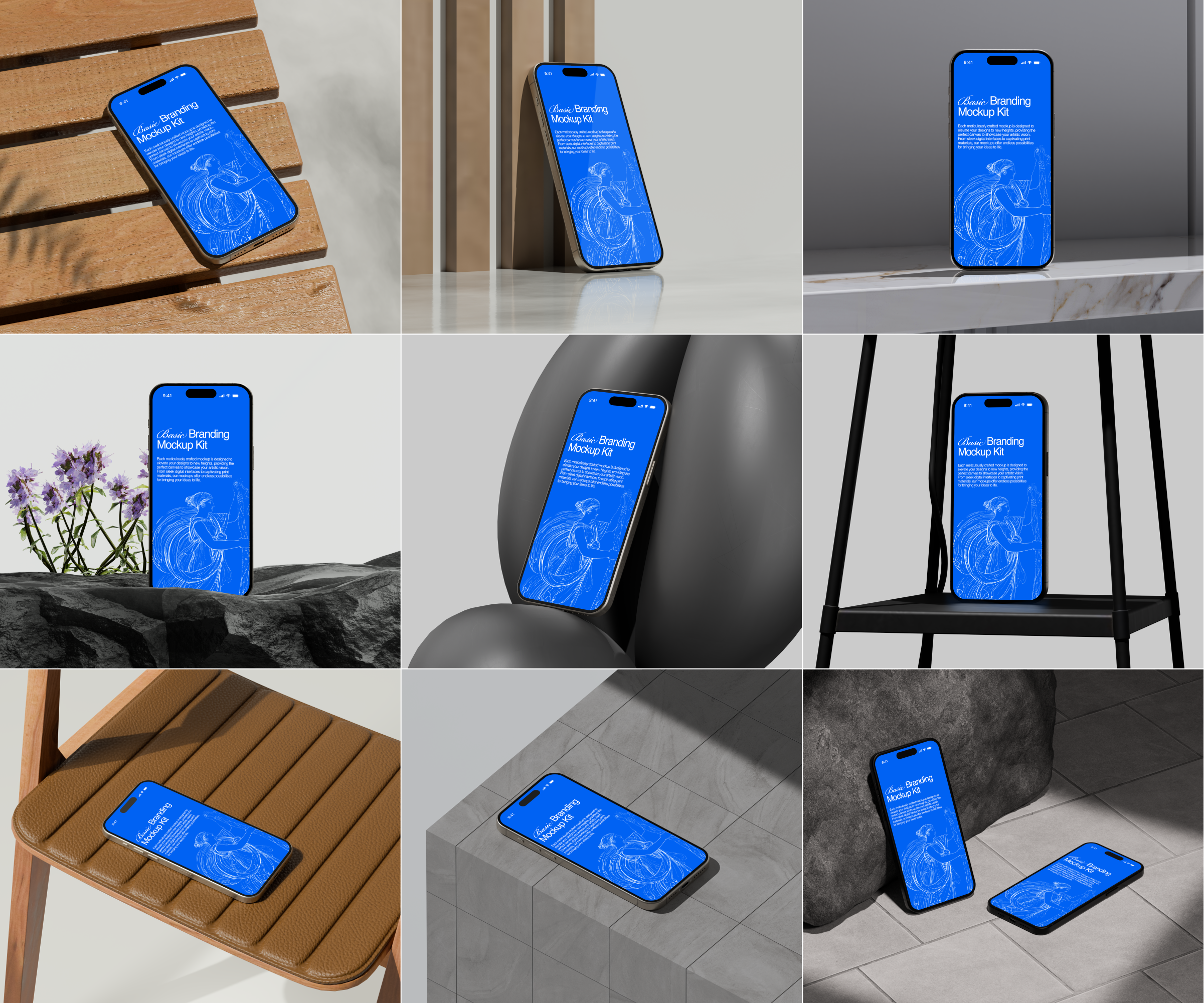 Mockup di iPhone: BBMK - 9 Mockup di iPhone squisiti unici di alta qualità media 2