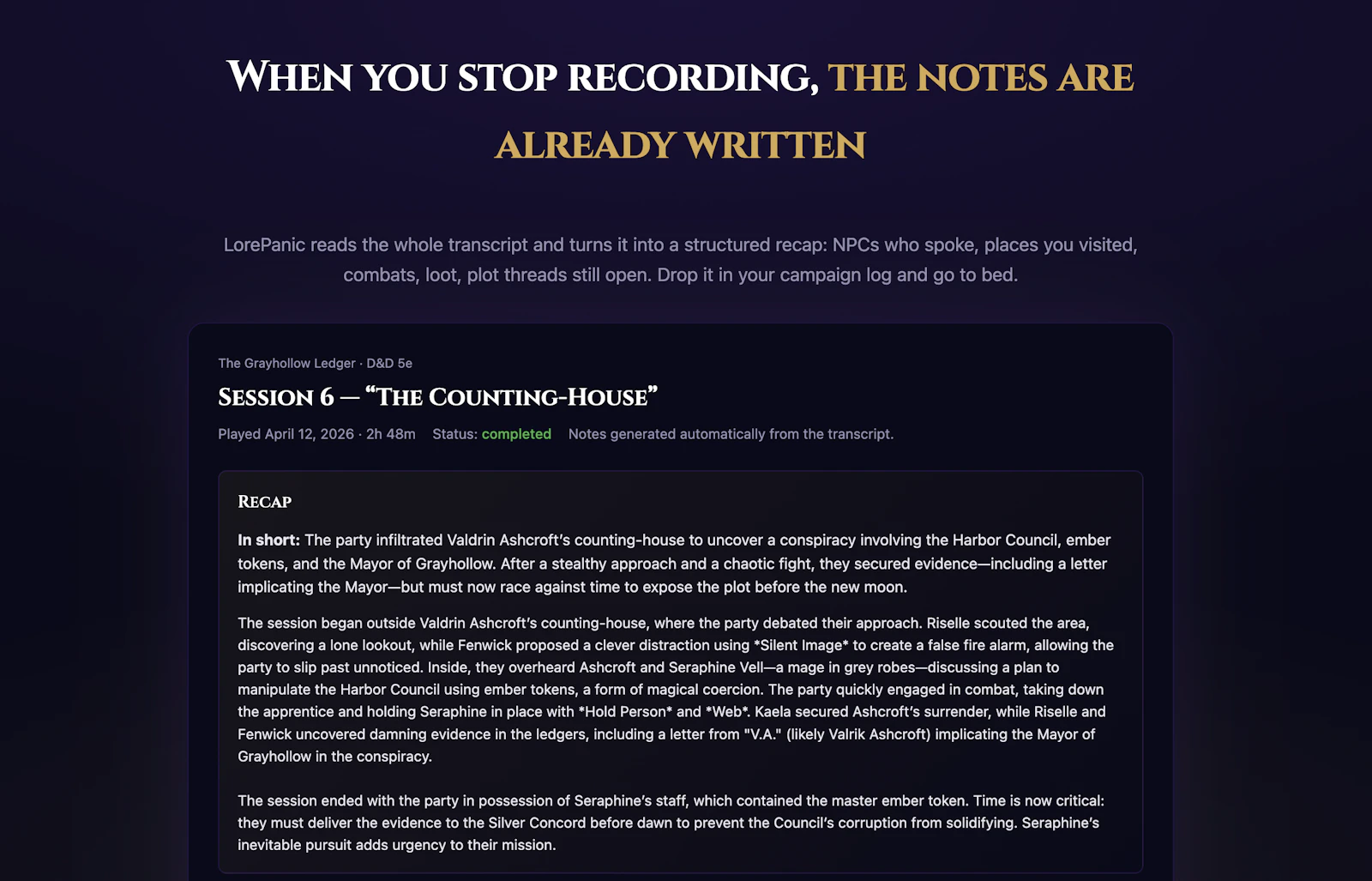 LorePanic screenshot 3