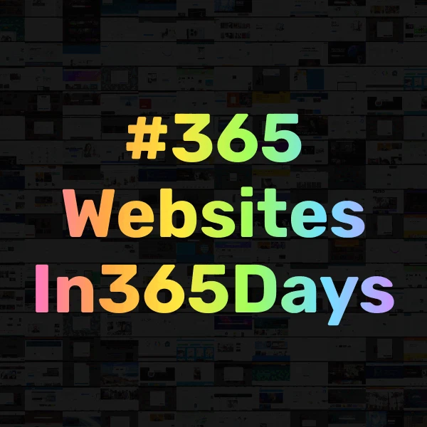 #365WebsitesIn365Days