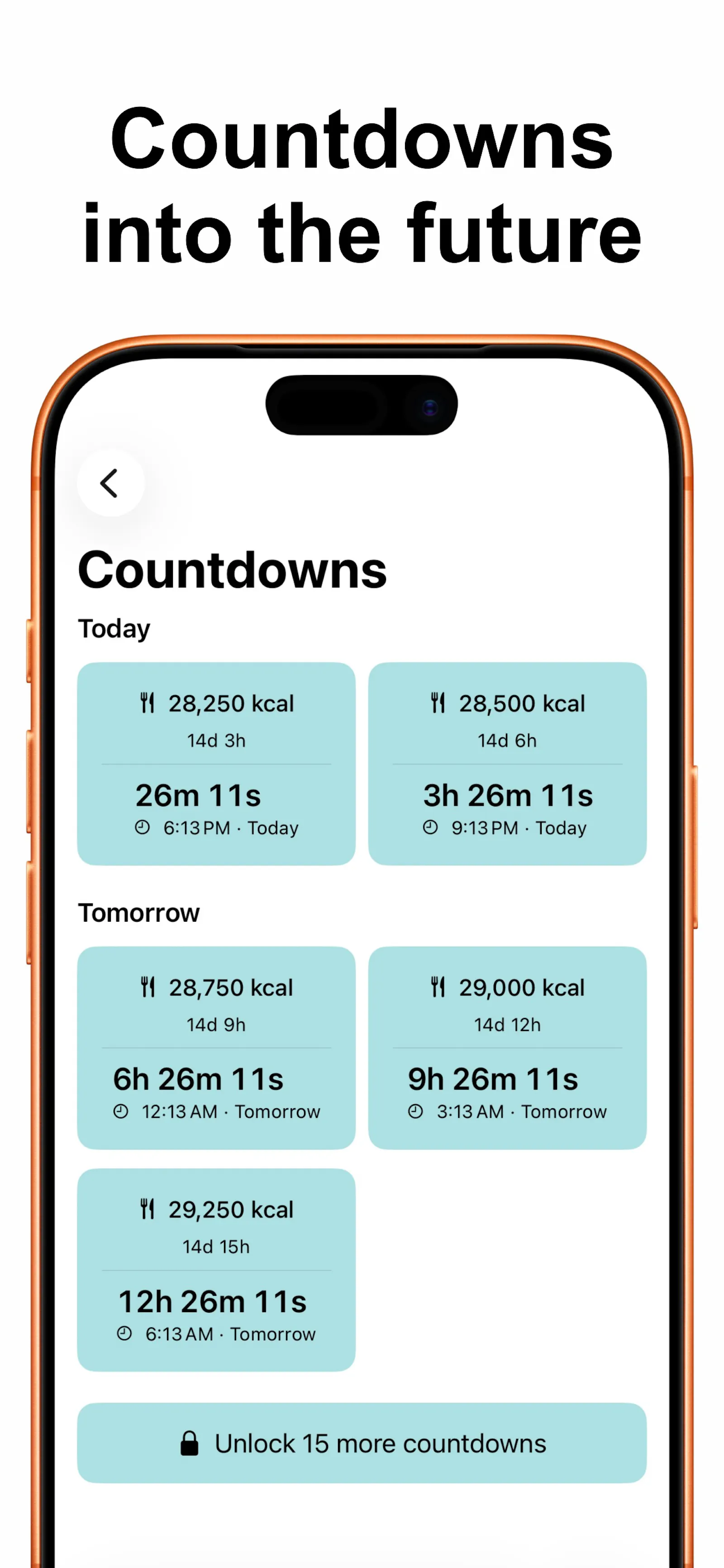 CalSlashD: Calorie Countdown for iOS screenshot 5