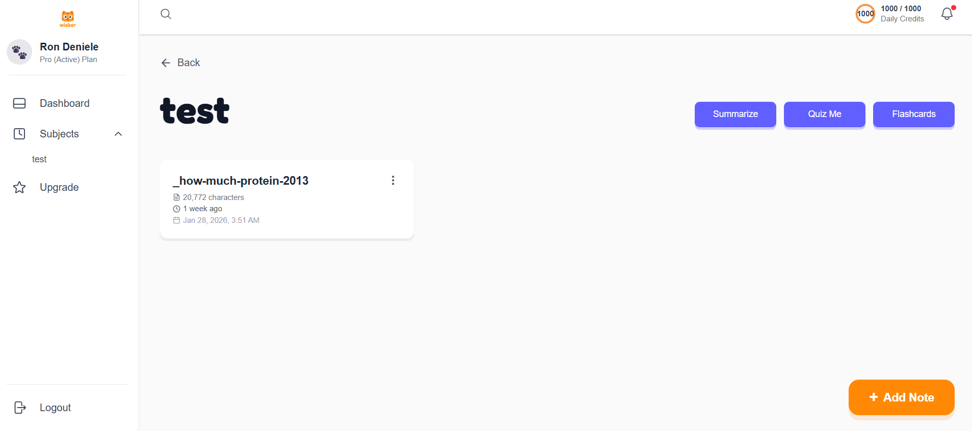 Wisker - Main product screenshot demonstrating key features and user interface