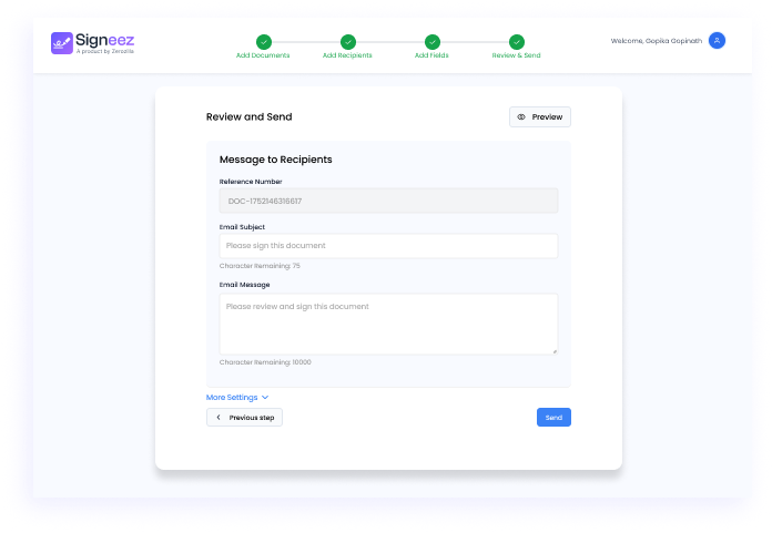 Signeez - Screenshot 2 showing product features and functionality