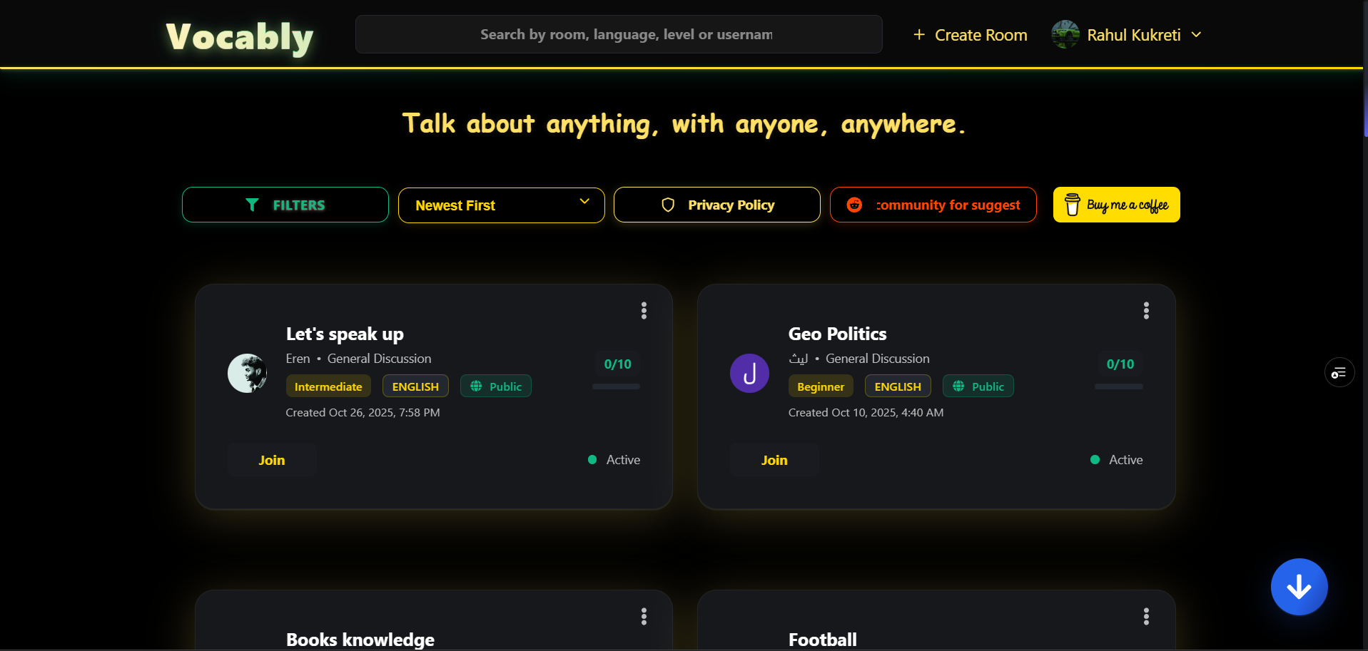 Vocably - Screenshot 2 showing product features and functionality