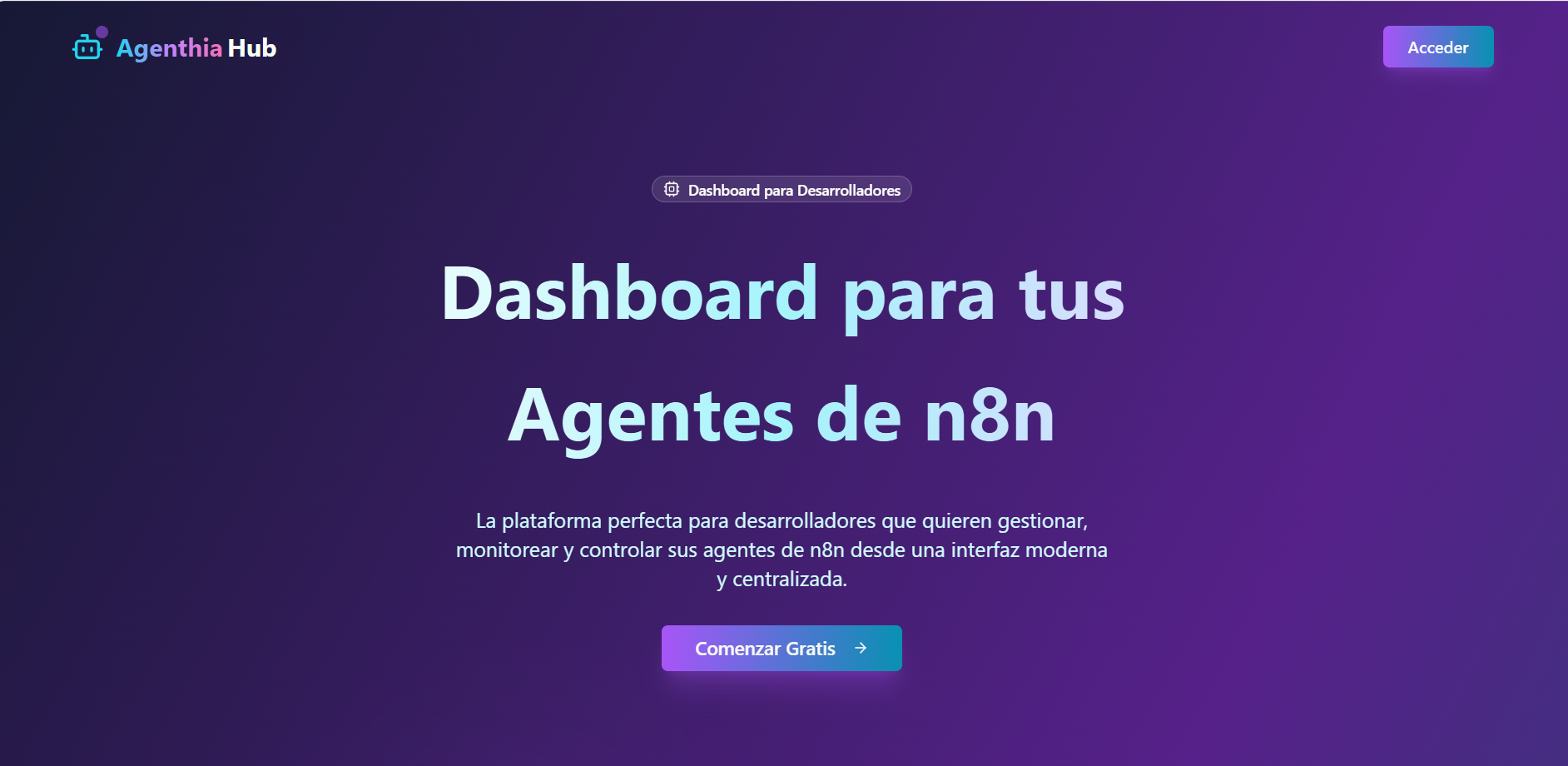 Agenthia Hub - Dashboard for your n8n Agents media 10