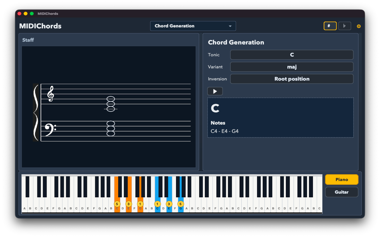 MIDI Piano & Guitar Chords  gallery image