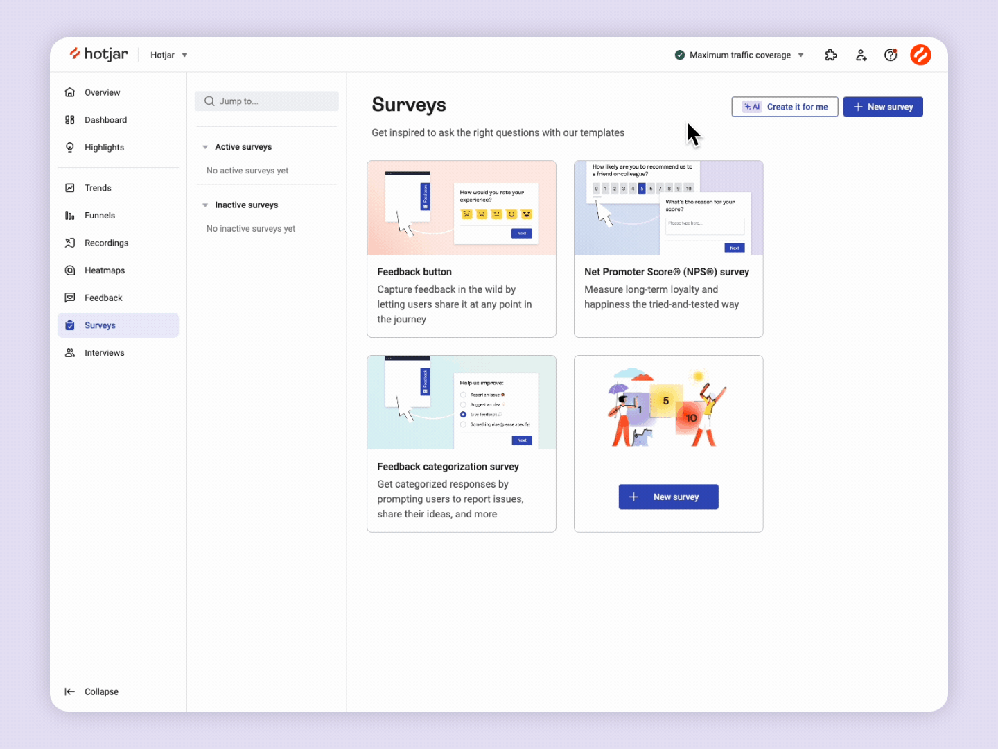 Hotjar AI voor enquêtes - Zeg hallo tegen uw nieuwe enquête -assistent media 4