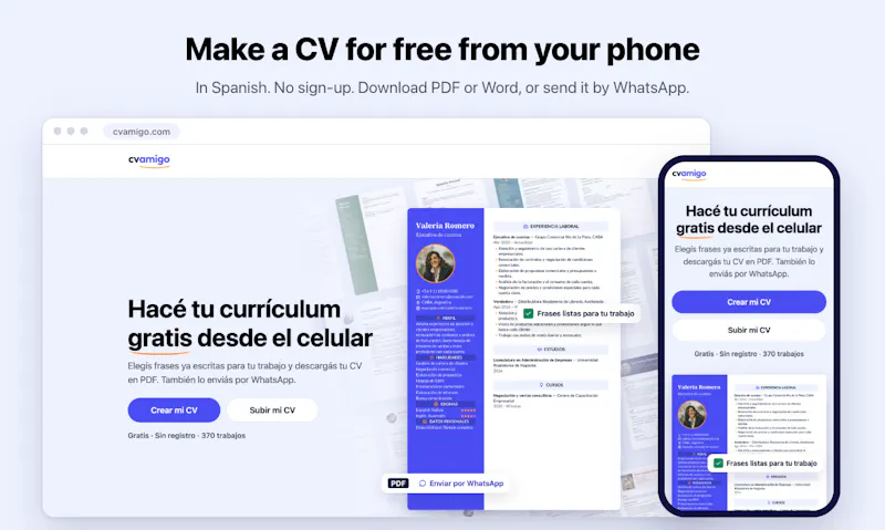 CV Amigo screenshot 2