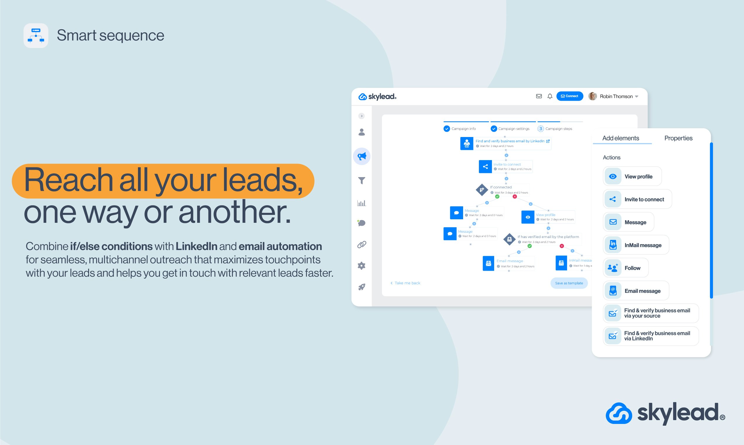Skylead 3.0 - Закрыть в 3 раза больше сделок с LinkedIn и Unlimited Email Outreach медиа 2