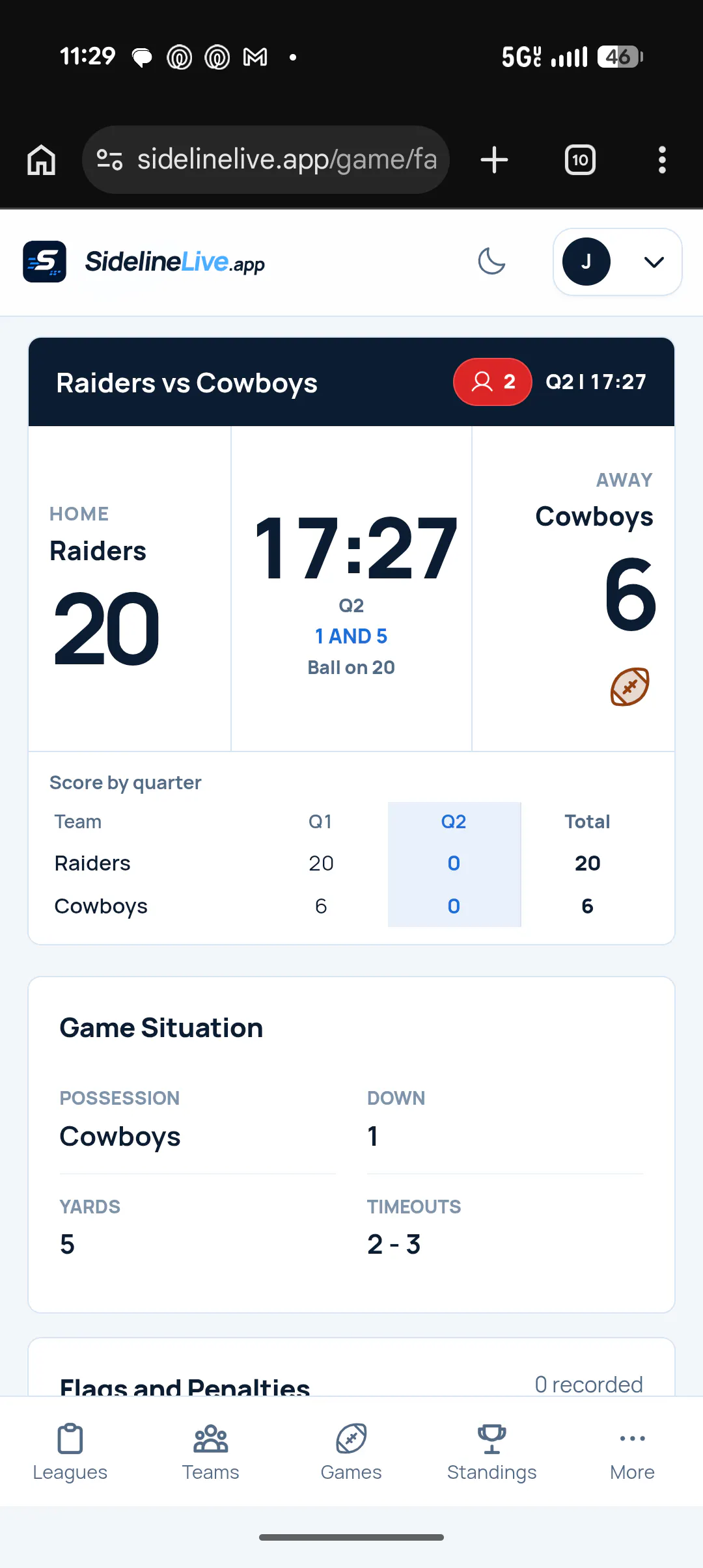 SidelineLive.app - Your view of the game gallery image