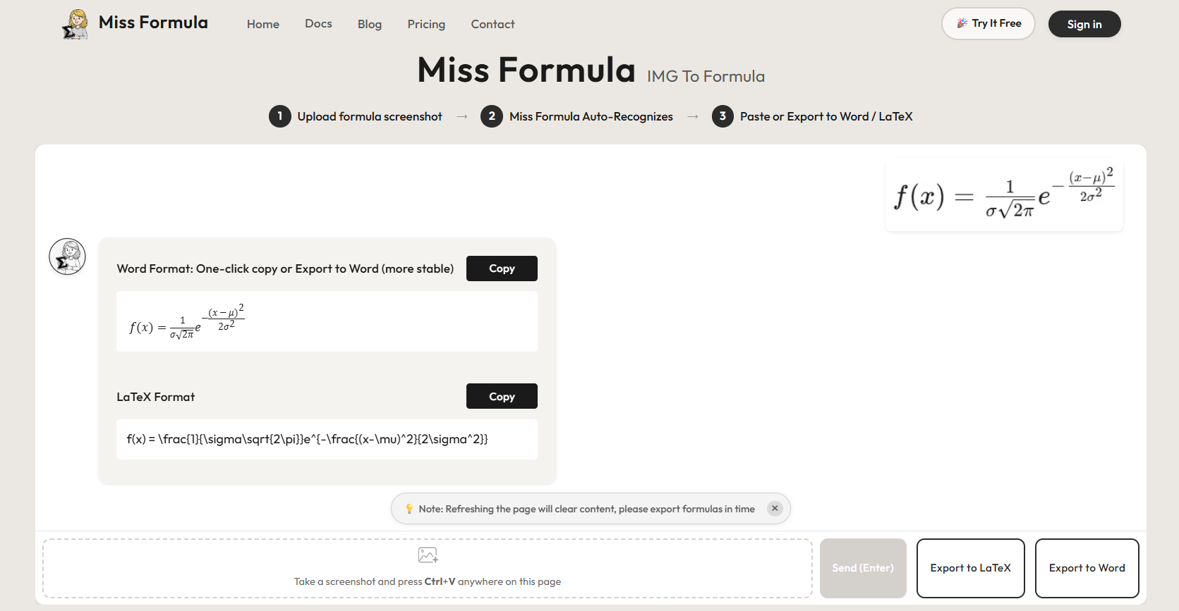 Miss Formula gallery image