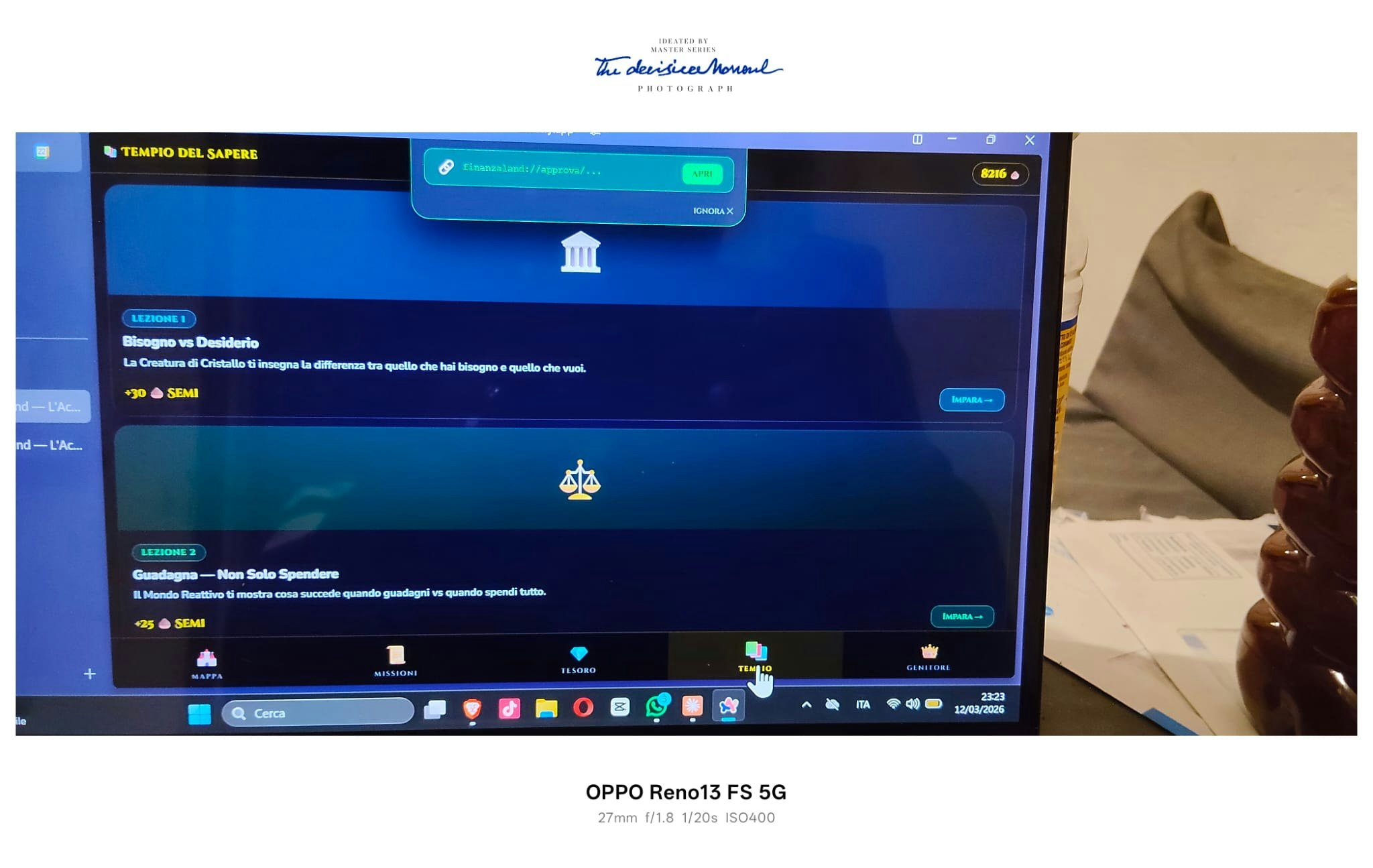 FinanzaLand — L'Accademia del Risparmio - Main product screenshot demonstrating key features and user interface
