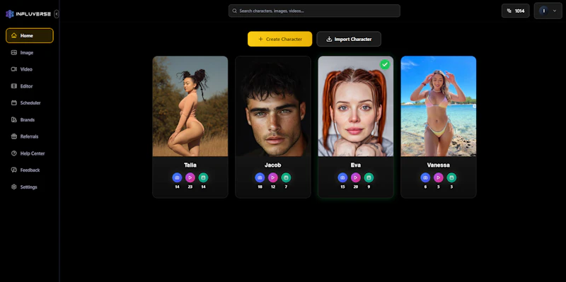 Influverse screenshot 1