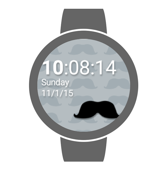 Material Mustache Live Wallpapers gallery image