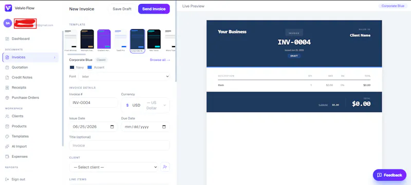 Velvio Flow — Professional Invoicing screenshot 12