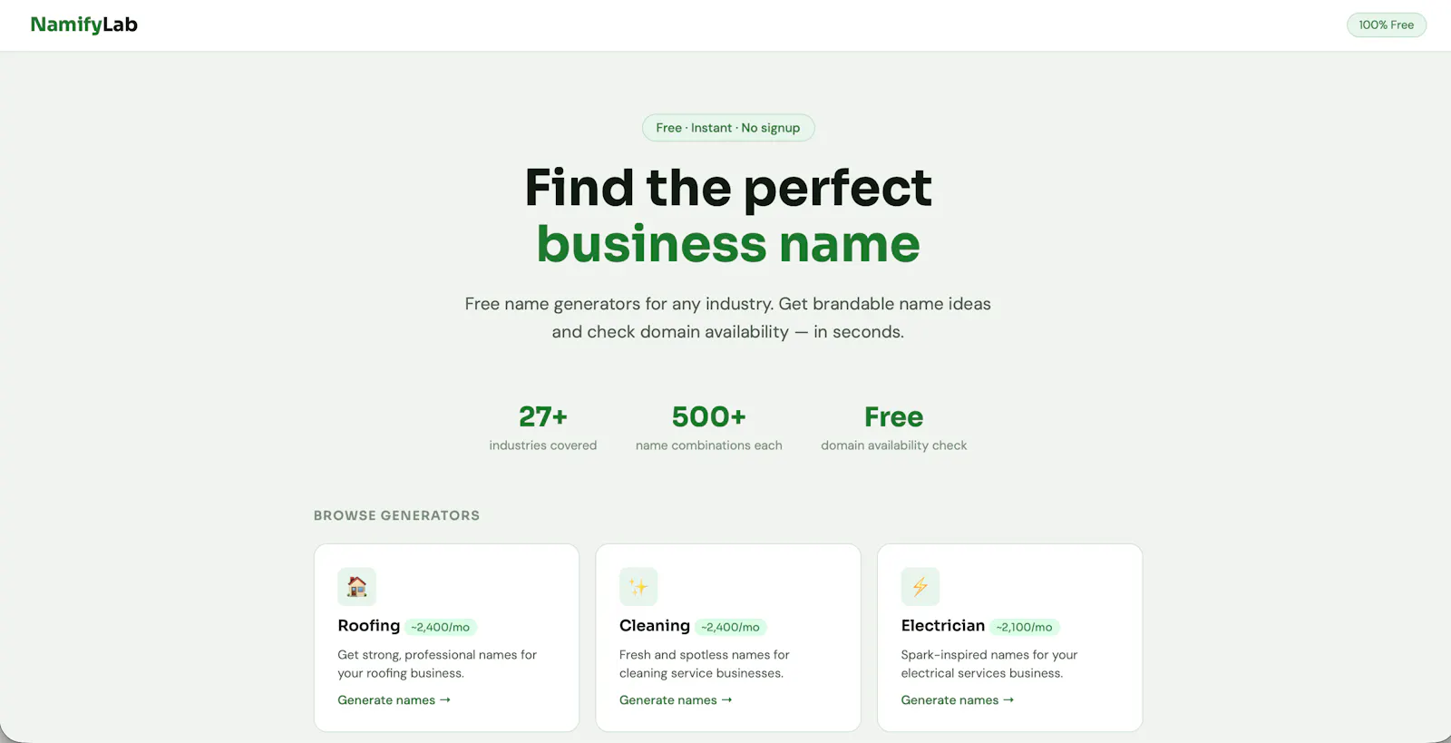 NamifyLab screenshot 2