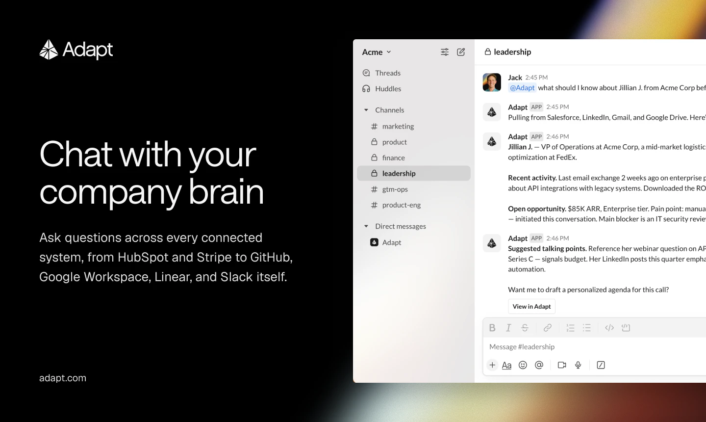 startuptile Adapt-The company brain that gets work done