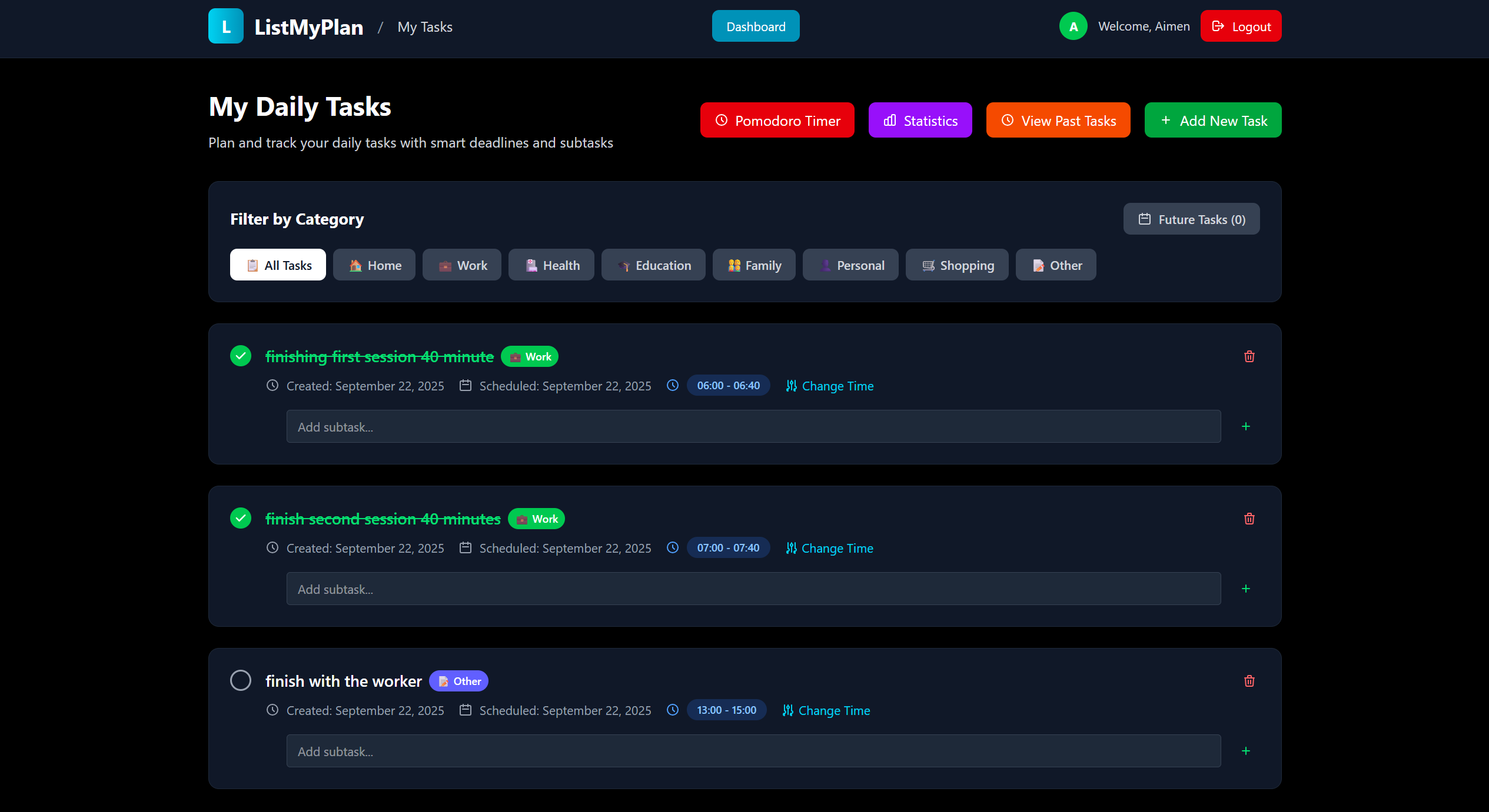 ListMyPlan gallery image
