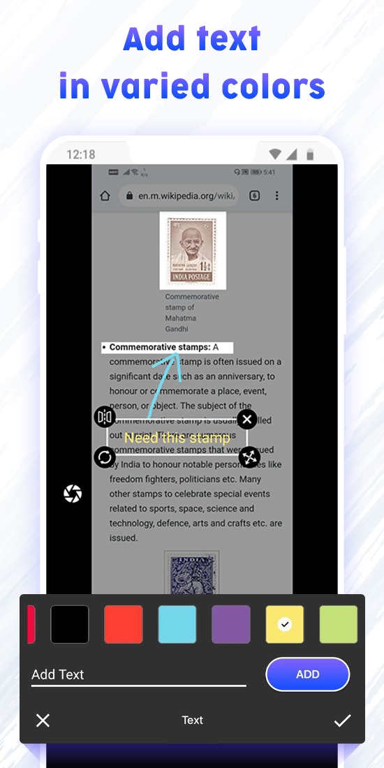 Screenshot stamper gallery image