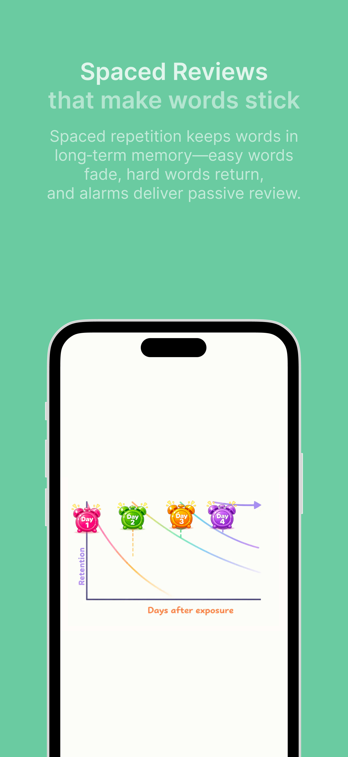 Vocab Alarm - Vocabulary 1  Minute a Day - Screenshot 5 showing product features and functionality